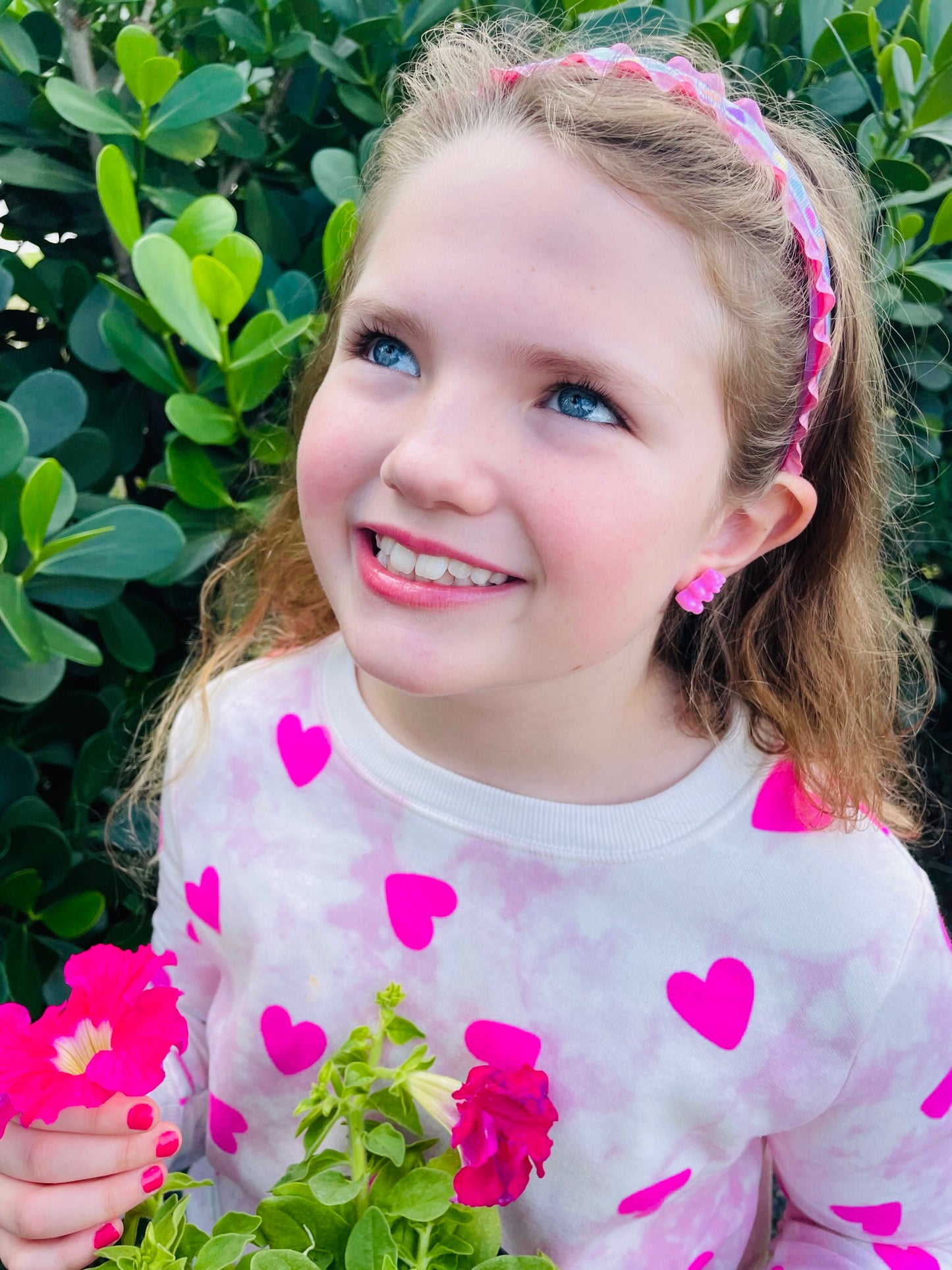 Ruffle Heart Headband