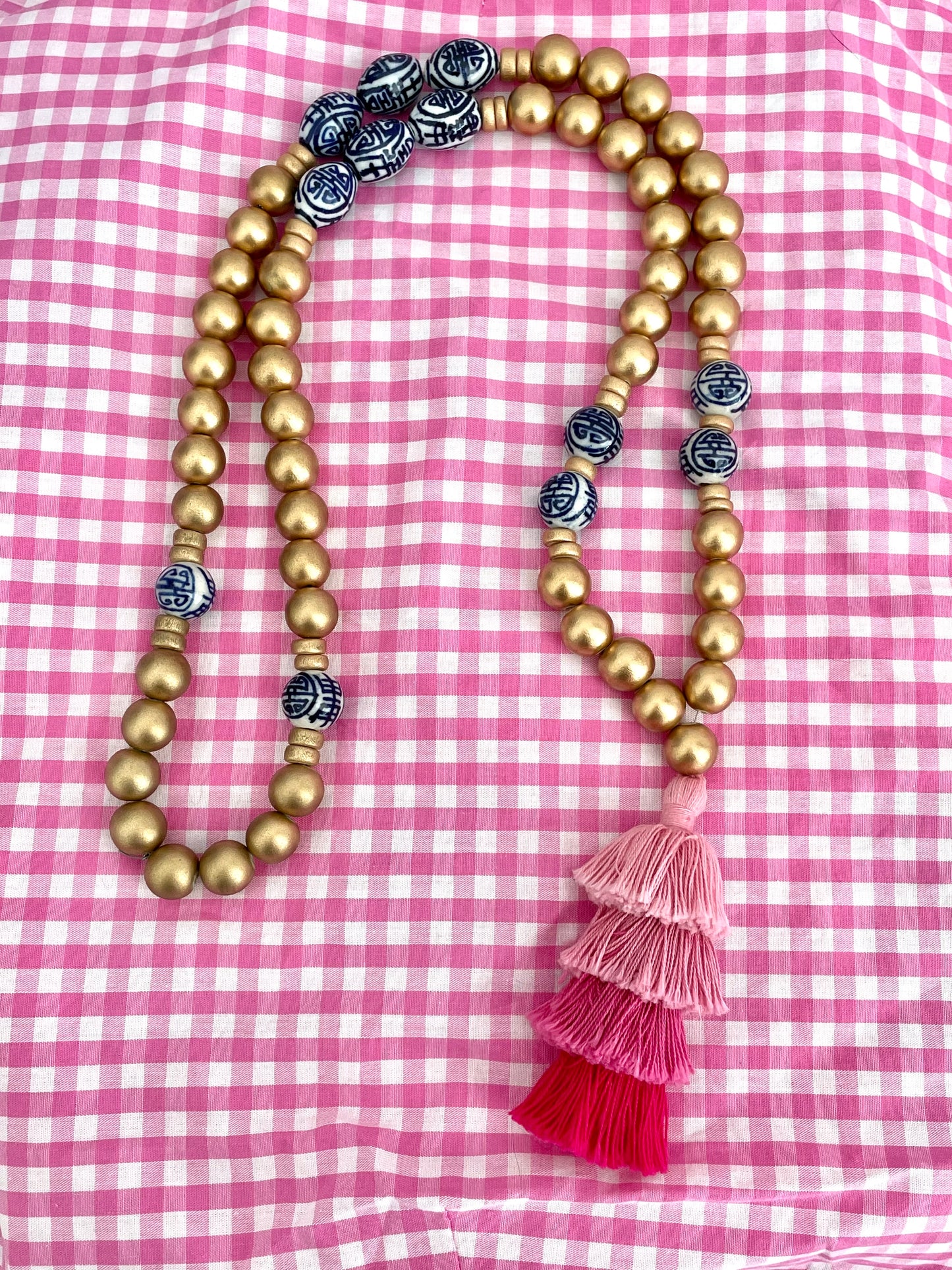 Chinoiserie Prep Tassel Necklace