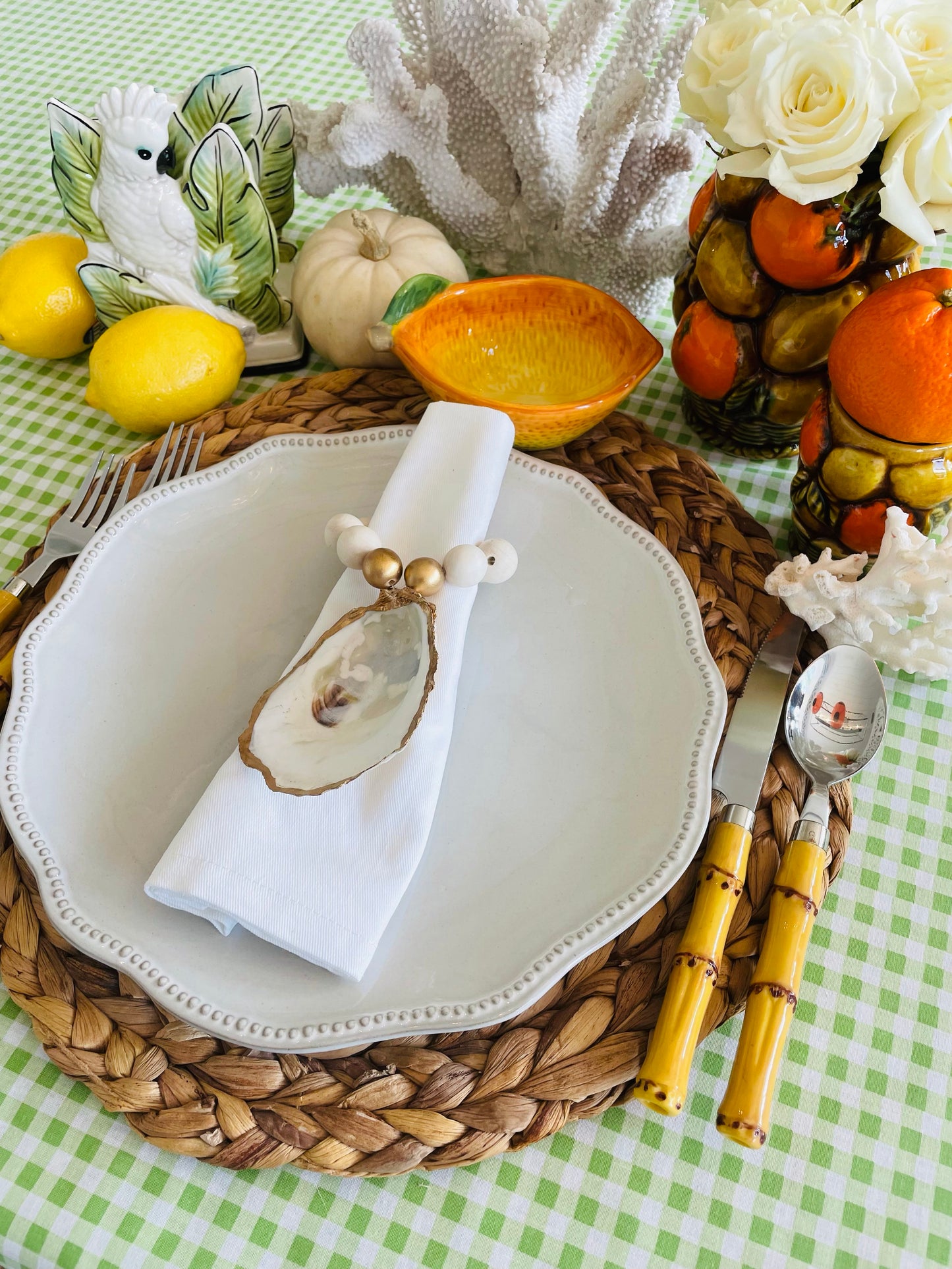 Oyster Shell Napkin Ring
