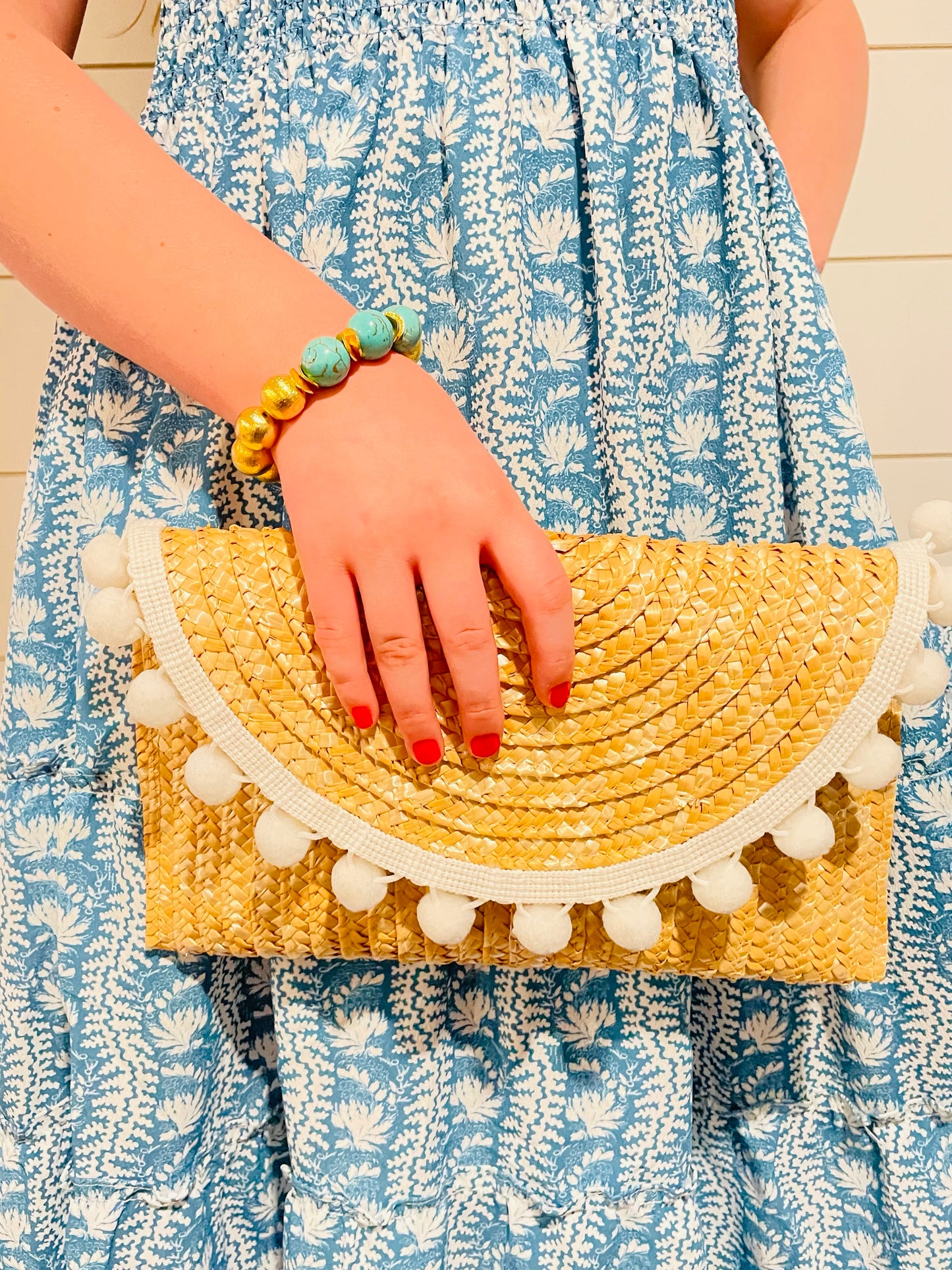 Wilton Straw Clutch