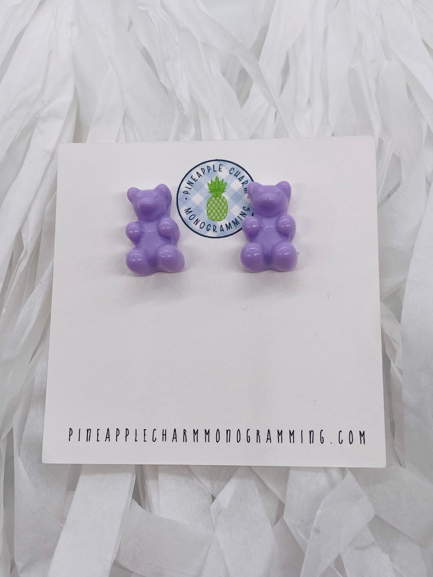 Pastel Gummy Bear Earrings