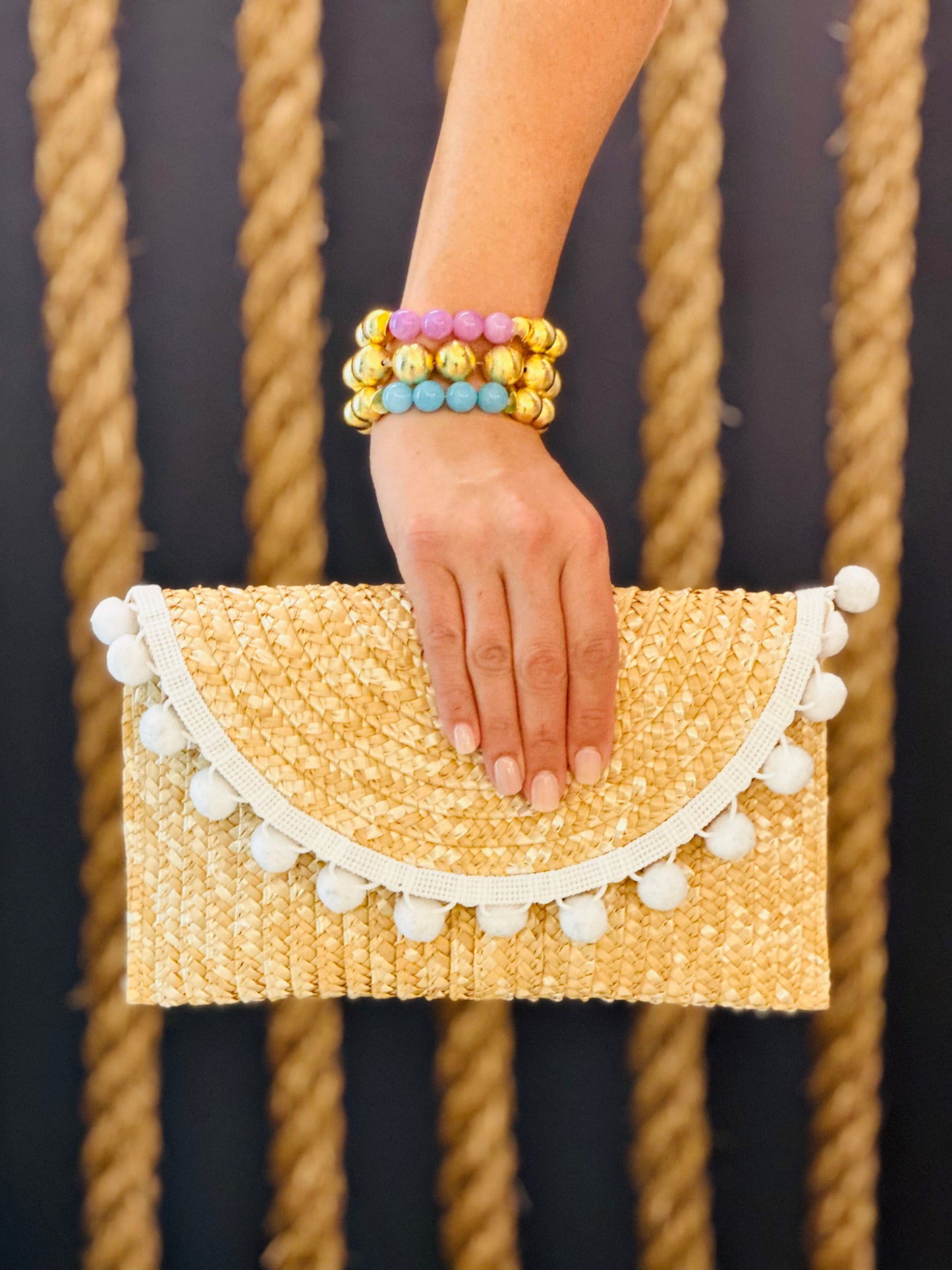 Wilton Straw Clutch