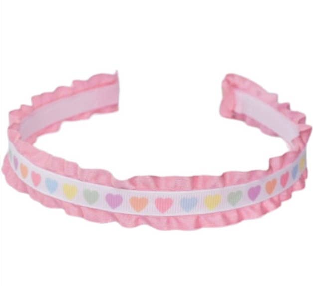 Ruffle Heart Headband