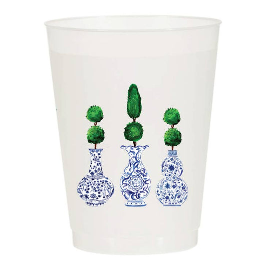 Topiary Ginger Jar Cup Set