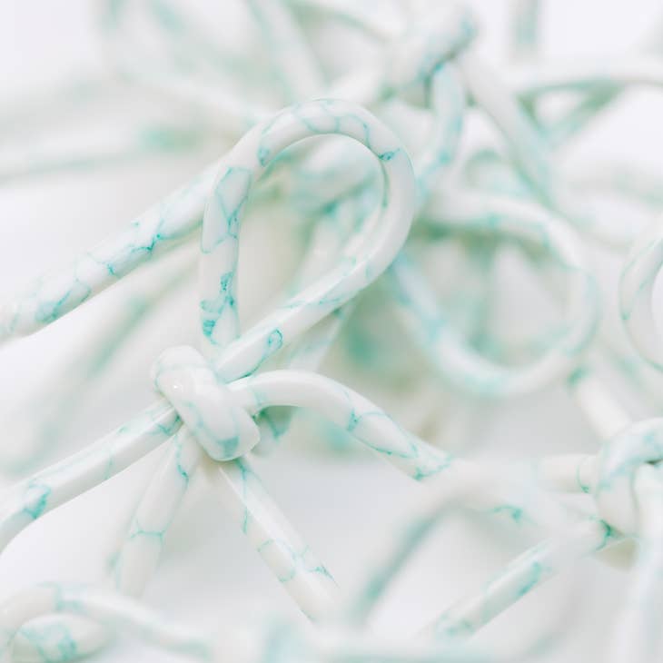 Aqua Bow Earrings