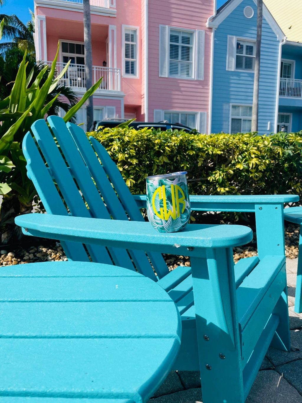 Palm Beach Monogrammed Wine Tumbler