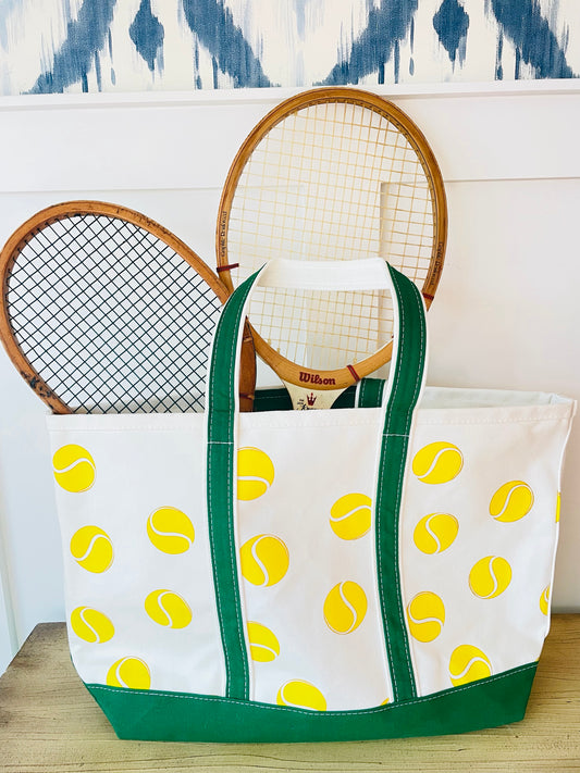 Crab & Cleek Monogrammed Tennis Tote