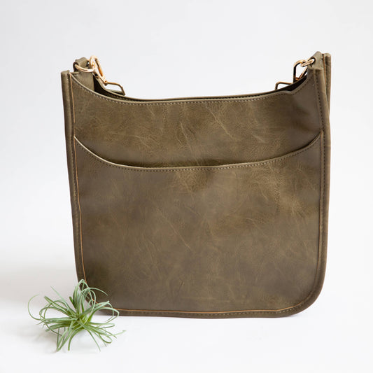 Olive Vegan Crossbody Bag