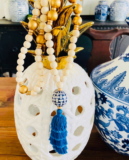 Blue Tassel Charming Necklace