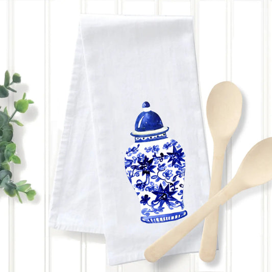 Preppy Ginger Jar Kitchen Towel