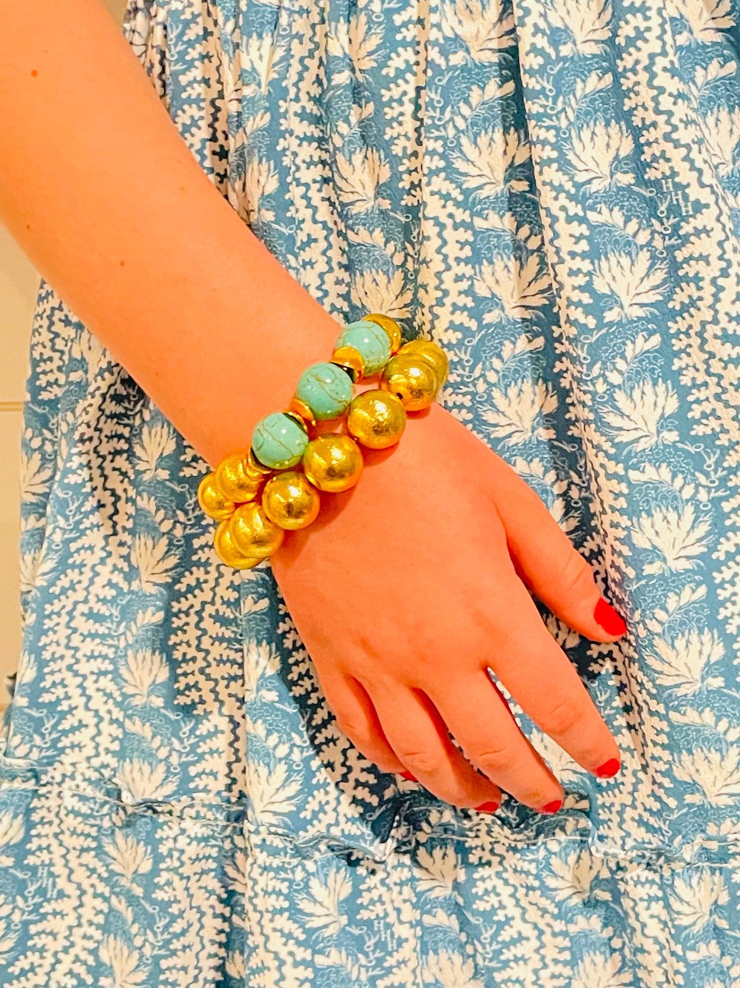 Turquoise Shell Bracelet